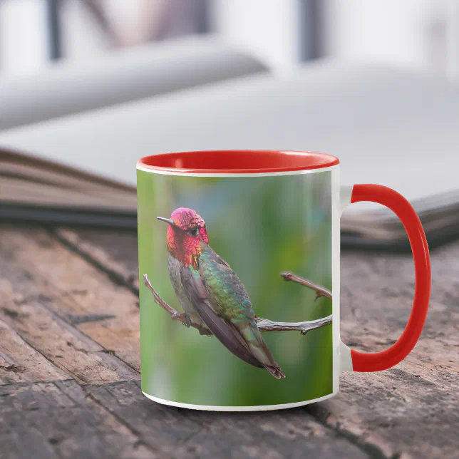 Stunning Anna's Hummingbird on Fruit Tree Mug