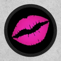 Hot Pink Ombre Lipstick Kiss Black Patch