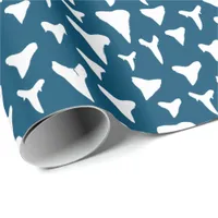 Marine Biologist Shark Lover White Shark Teeth Wrapping Paper