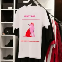 Husky dog fruity strawberry fruit  T-Shirt