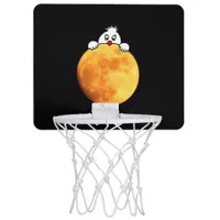 Cute man in the moon mini basketball hoop