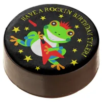 Rockin' Birthday Tree Frog with Red Guitar Chocolate Covered Oreo