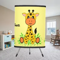 Cute funny baby giraffe for kids  tripod lamp