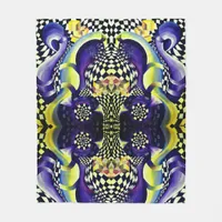 Art Deco - Abstract Distortion Fleece Blanket