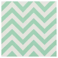 Trendy Mint Green Chevron Pattern Fabric