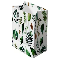 Green Foliage Botanical Nature  Medium Gift Bag