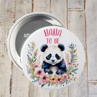 Panda Bear in Flowers Baby Shower