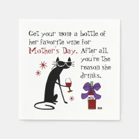 Wine for Mother's Day Napkins
