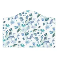 Under the Sea Blue Watercolor on White | Door Sign