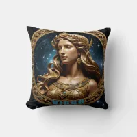 Virgo Astrology Sign  Throw Pillow