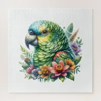 Beautiful Watercolor Amazon Parrot  Jigsaw Puzzle