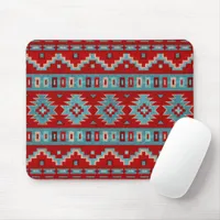 Southwest Mesas Turquoise & Red Mouse Pad