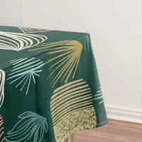 Bold Caribbean Tribal Mudcloth: Boho Teal Tablecloth