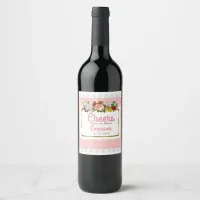 Cheers Personalized Wedding Wine Bottle Labels