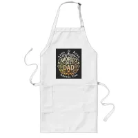 Customizable Father's Day-Names & Message Long Apron