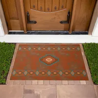 Southwest Canyons Geometric Diamond Pattern Doormat