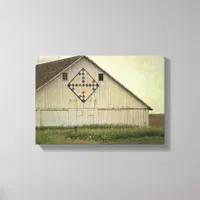 Kalona Barn Quilt Canvas Print