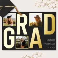 Black Grad | Modern Photo Typography Announcement