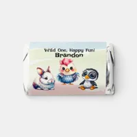 Wild One Happy Fun Woodland Animals Watercolor Hershey's Miniatures