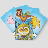 Chaotic Colorful Fantasy Creatures Animals Match Matching Game Cards