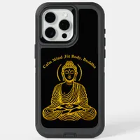 Golden Buddha Statue in Meditation iPhone 15 Pro Max Case