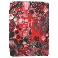 Red, Black and White Fluid Art Marble     iPad Air Cover