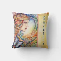 DS Colorful Butterfly Fairy Throw Pillow