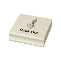 Rock On Concert Lighter Rubber Stamp