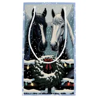 Festive Horses | Merry Christmas Small Gift Bag