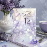 Fairytale Garden Quinceanera Lavender/Lilac ID1030 Table Number