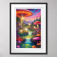 Trippy Hippie Fantasy Framed Art