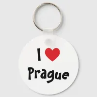 I Love Prague Keychain