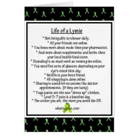 Life of a Lymie Lyme Disease Humor Card