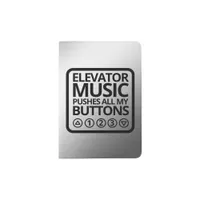 Funny Elevator Music Pushes All My Buttons Passport Holder