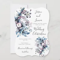 Victorian Elegant Flowers Romantic Beloved Invitation