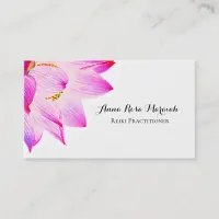 *~*  Lotus Reiki Energy Healer Light Filled Yoga Business Card