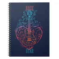 Guitar Heart Notebook