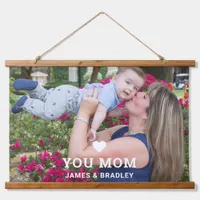 Cute Heart Love You Mom | Mother’s Day Photo Hanging Tapestry