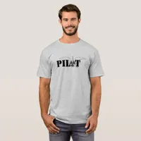 Pilot Wings With Propeller Cool Aviation T-Shirt