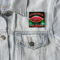 Stand with Palestine Solidarity Square Button