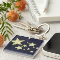 Golden Starburst Keychain