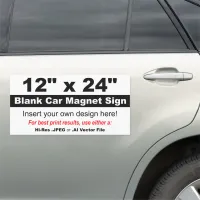 12" x 24" Design Your Own Car Magnet