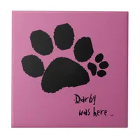 Tile - Polydactyl Paw Print