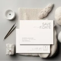 Desert Vibes Wedding Horizontal Ivory H ID1019 Save The Date