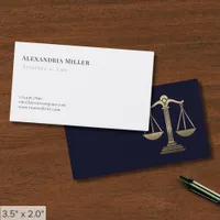 Minimalist Luxury Lawyer Business Card