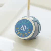 Happy Birthday Circle of Stars Blue ID527 Cake Pops