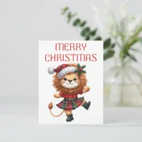 Dancing Lion Cub - Christmas Card