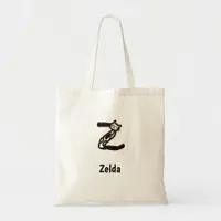 Tote Bag - Cat Letter Z with Name 