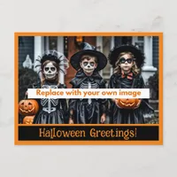 Halloween Greetings Photo Postcards