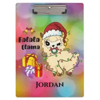 Christmas Llama Clipboard